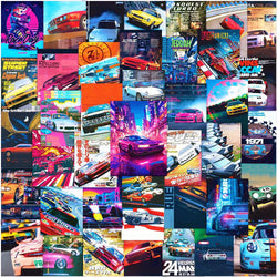 JDM Racing Car Graffiti Stickers Waterproof DIY Skateboard Laptop Motorcycle Decals (Online Order Only)