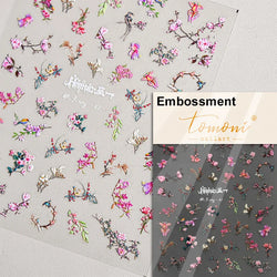 Swallow Bird Insect Animal Phoenix Peacock Dove 3D Self Adhesive Nail Art Stickers Chinese Ancient Poetry Manicure 5D DIY Decals (ONLINE ORDER ONLY)