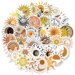 Sun Flower Cartoon Stickers for Suitcase, Skateboard, Laptop, Luggage, Phone (ONLINE ORDER ONLY)