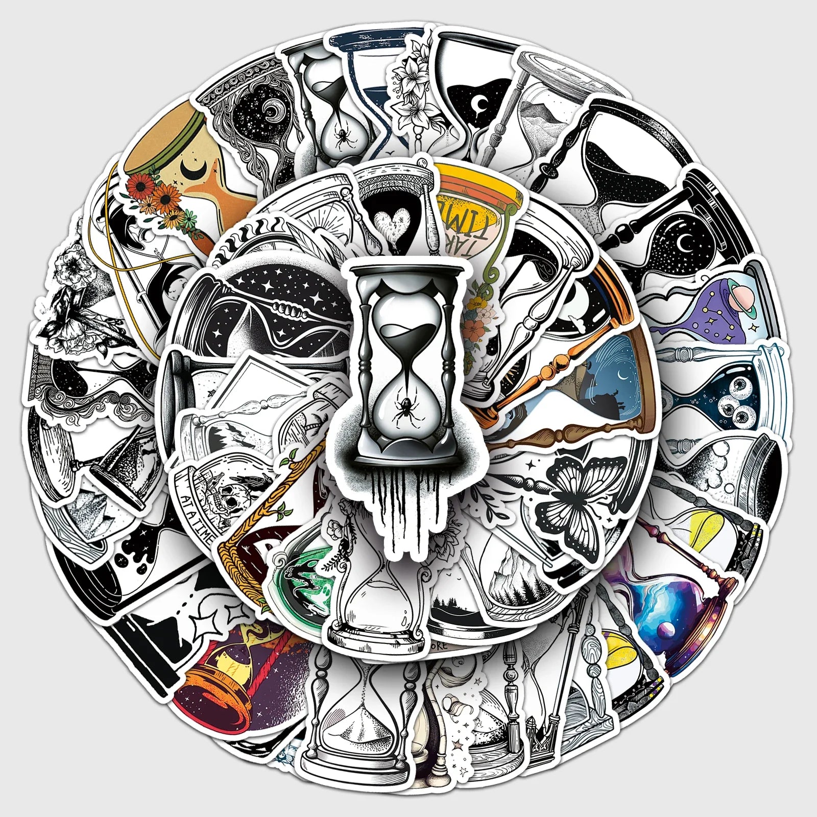 50Pcs Cartoon Waterproof Vinyl Stickers for Skateboard Snowboard (Online Order Only)