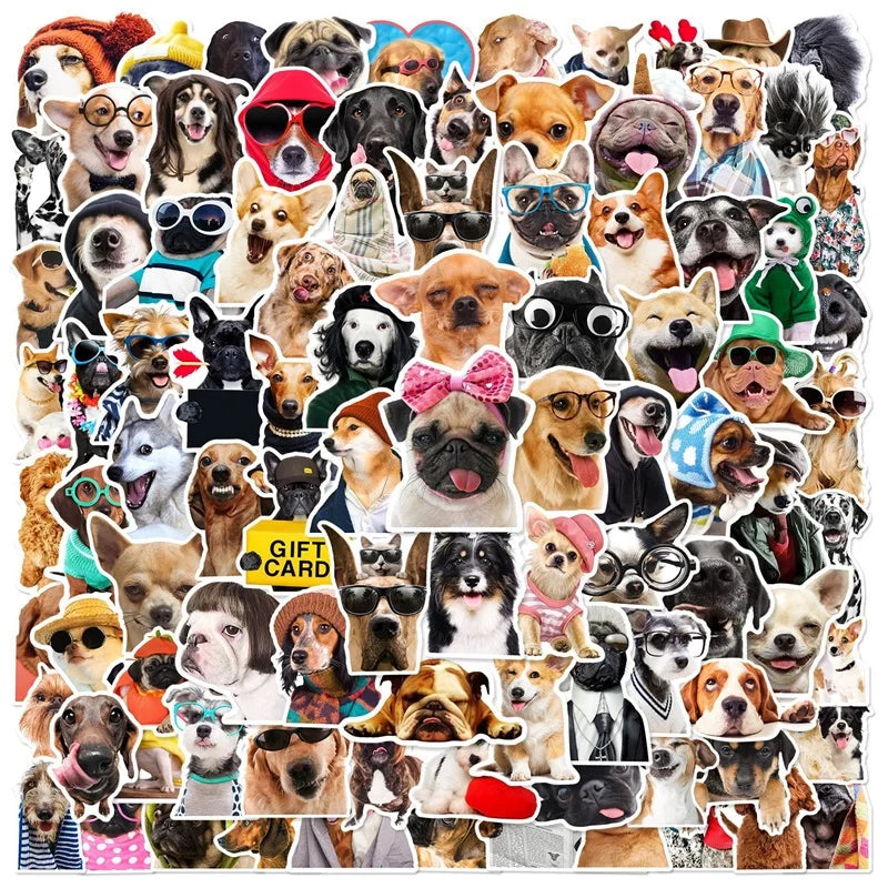 10/30/50/100PCS Cute Dog PVC Sticker Aesthetic Children's Korean Stationery School Supplies DIY Decoration Scrapbooking for Kids (ONLINE ORDER ONLY)