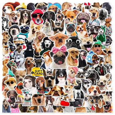 10/30/50/100PCS Cute Dog PVC Sticker Aesthetic Children's Korean Stationery School Supplies DIY Decoration Scrapbooking for Kids (ONLINE ORDER ONLY)
