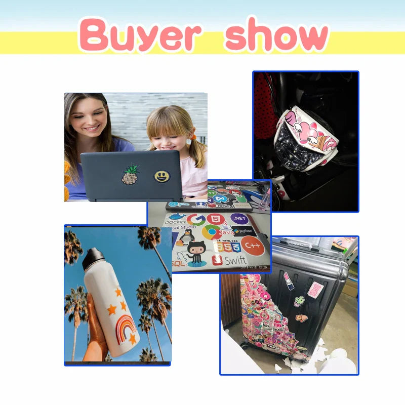 50PCS Cute Animal Ferret Sticker Waterproof Decoration DIY Scrapbook Cup Laptop Luggage Helmet Kids Toy Decal (ONLINE ORDER ONLY)