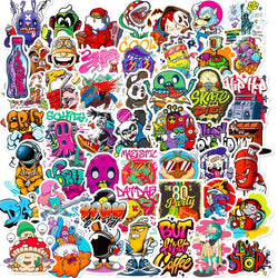 Aesthetic Graffiti Art Stickers for Laptop, Phone, Skateboard, Car, Motorcycle, Bottle, Scrapbooking (10/25/50pcs) (Online Order Only)