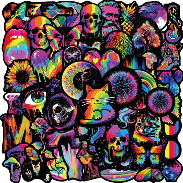Rainbow Cartoon Graffiti Stickers for Motorcycle, Phone, Laptop, Car - 10/30/50PCS (Online Order Only)
