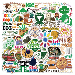10/30/50PCS Girl Scout Movie Stickers Cartoon Graffiti Decals DIY Phone Notebook Suitcase Bike Laptop Skateboard Car Sticker Toy (ONLINE ORDER ONLY)