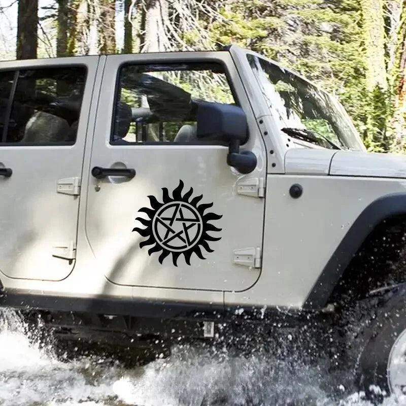 Pentacle  Creative Stickers，Elevate Your Car's Look with a  Creative Stickers！For Car Door And Window Decoration Stickers (ONLINE ORDER ONLY)