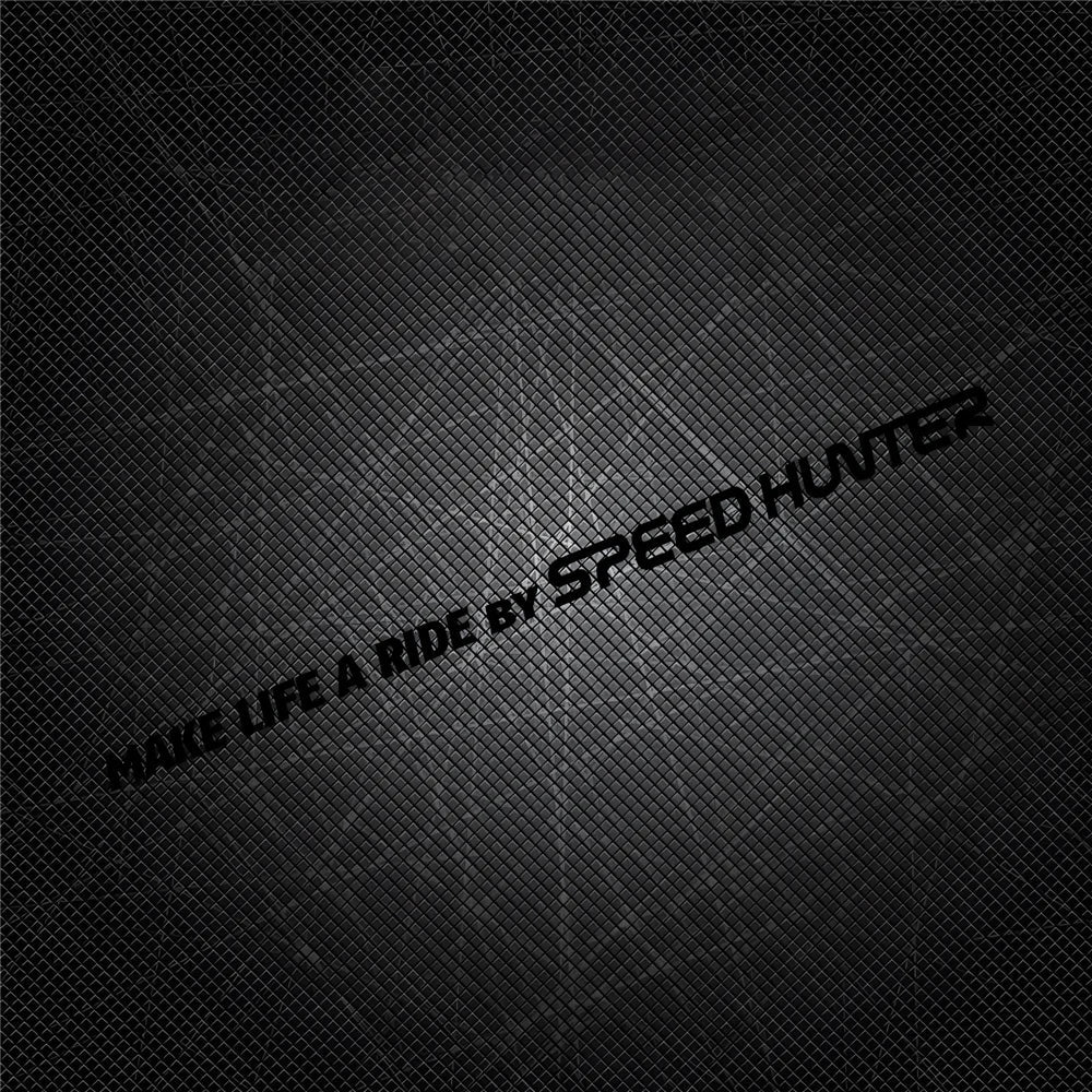 1 Pair Car Styling Stickers for Words Text Make Life A Ride By Speed Hunter Motorcycle Fender Modification Decal Applique Tape (ONLINE ORDER ONLY)