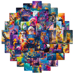 Animal Cartoon Stickers Waterproof Decals for Laptop Guitar Bike Kids Toy (Online Order Only)