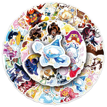 10/30/50PCS Cookie Run Kingdom Stickers Toys Skateboard Guitar Computer Skateboard Cup Desk Cartoon Cute Creative Graffiti Toy (ONLINE ORDER ONLY)