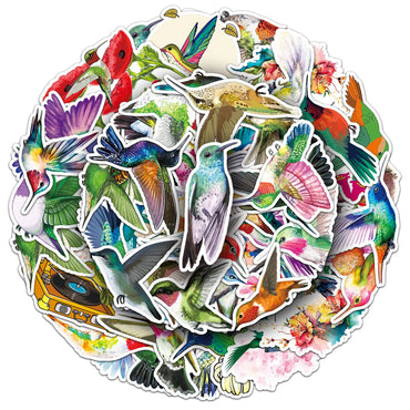 10/30/50PCS Hummingbirdr Cartoon Stickers Funny Animal Graffiti Sticker DIY Luggage Laptop Car Bike Skateboard Decals Kids Toy (ONLINE ORDER ONLY)