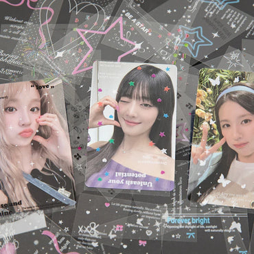 30pcs/pack Korean PET Transparent Sealing Decorative Stickers Cute Sticker for Idol Card Collage Material Journal DIY Decoration (ONLINE ORDER ONLY)