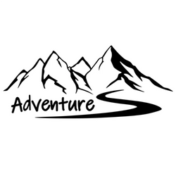 Car Mountains Adventure Decor Stickers For Camper Van Motorhome Caravan RV Vanlife Decor Decal Auto Accessories Car Sticker (ONLINE ORDER ONLY)