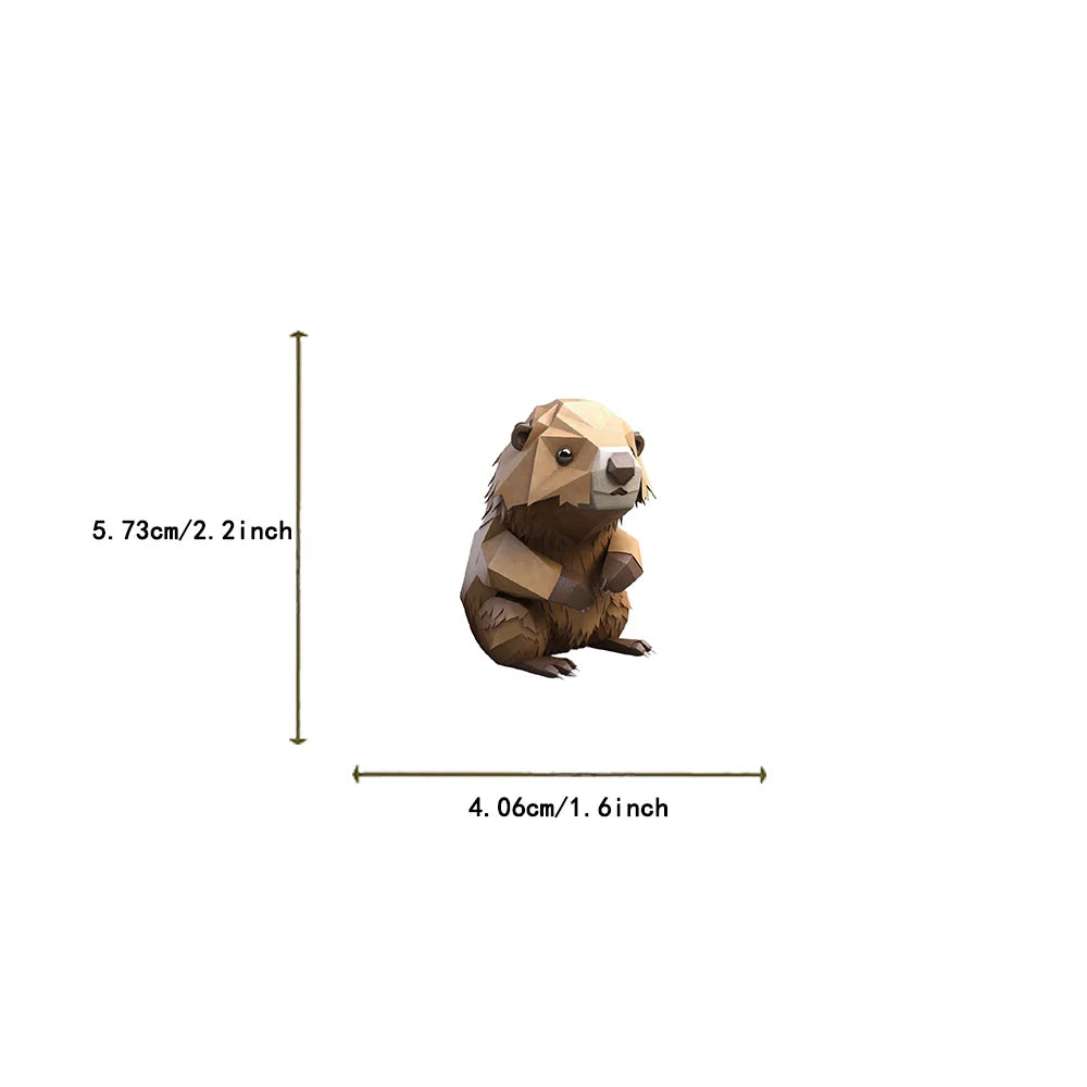 58pcs Origami Aanimal Stickers for Kids Boys Girl Baby Toys Shower Wall Decal For Notebook Water Bottle Luggage Laptop Phone (ONLINE ORDER ONLY)