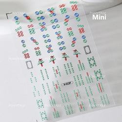 Gold Silver Line Irregular Shape Shiny Rhinestone 5D Bronzing Soft Relief Self Adhesive Nail Art Stickers Nail Decoration Decals (ONLINE ORDER ONLY)