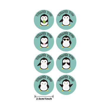 100-500pcs Cute Cartoon Penguin Stickers Children's bonus stickers encourage scrapbooking decorative stationery stickers (Online Order Only)