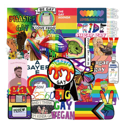 Rainbow LGBT Stickers Decals for Motorcycle Laptop Bicycle Car Suitcase (ONLINE ORDER ONLY)