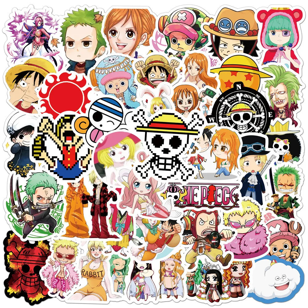 50/100pcs Anime Stickers Attack On Titan Jujutsu Kaisen Waterproof Decals for Skateboard Laptop Car Motorcycle (Online Order Only)