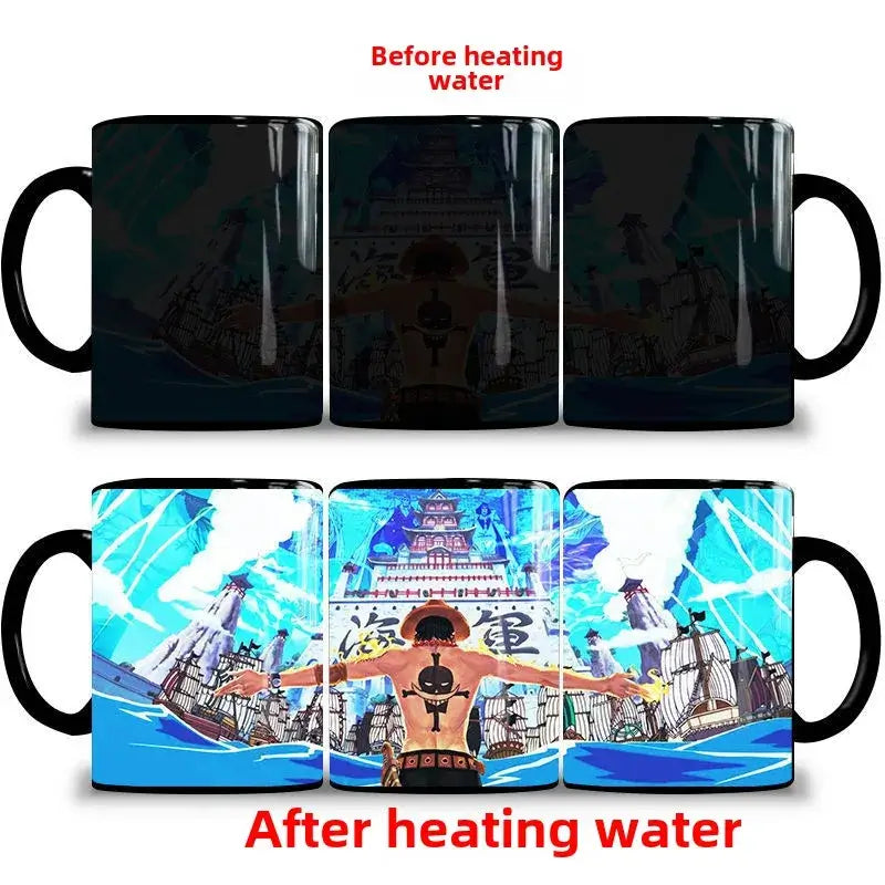 One Piece Color Changing Mug: Nika Luffy & Ace Magic Cup (ONLINE ORDER ONLY)