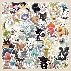 Fairy Tale Monster Cartoon Stickers for Phone Laptop Luggage Skateboard (Online Order Only)