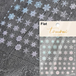 Shiny White Pink Blue Gold Snowflakes Hexagon Water Bubbles Winter 5D Self Adhesive Nail Art Stickers Rhinestone Manicure Decals (ONLINE ORDER ONLY)