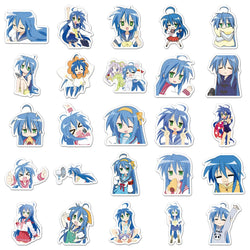 10/30/50PCS Izumi Konata Stickers Animation Decals Cartoon DIY Toy Fridge Luggage Laptop Phone Guitar Bike Skatebaord Sticker (ONLINE ORDER ONLY)