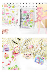 2Pcs/lot Girl Feelings Series Stickers Cute Sticker Scrapbooking Decorative Sticker Photo Album DIY Diary Stick Label Stationery (ONLINE ORDER ONLY)