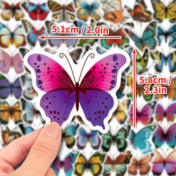 Colorful Butterfly Stickers for Phone, Laptop, Luggage, Skateboard - 10/30/50PCS (ONLINE ORDER ONLY)