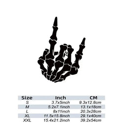 Skull finger Stickers，Elevate Your Car's Look with this Creative Fun Cool Car Sticker! (ONLINE ORDER ONLY)