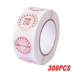 100-500pcs 1inch Red Heart Stickers for Valentine's Day New Baking Packaging Sticker Envelope Seals Love Decorative Stickers (ONLINE ORDER ONLY)