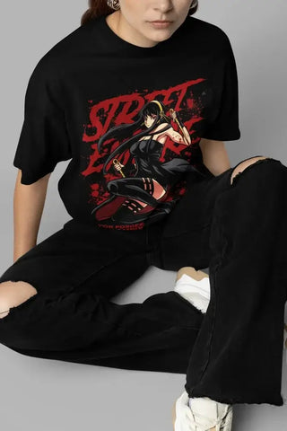 Spy x Family T-Shirt: Yor Loid Anya Kawaii Oversized Tee (ONLINE ORDER ONLY)