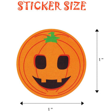 100-500pcs Halloween Skeleton Round Sticker Envelope Sealing Labels Candy Bag Sticker Halloween Decoration Decor Pumpkin (Online Order Only)