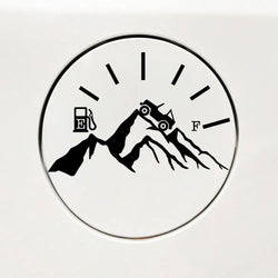 Truck Fuel Mountain Full Gas Gauge Sticker for Car Fuel Tank Cap Door Decoration Automotive Supplies Stickers PVC Vinyl Decals (ONLINE ORDER ONLY)