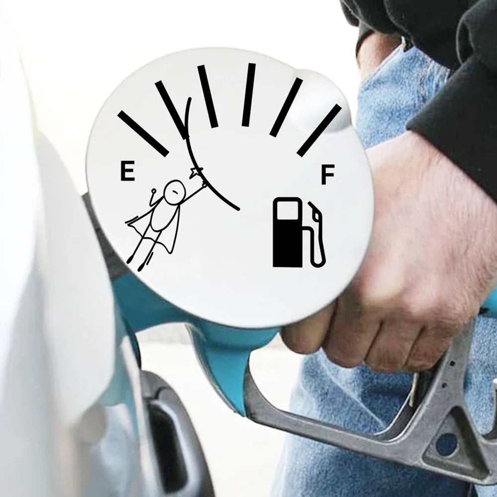 Hero Empty Full Gas Gauge Sticker for Car Fuel Tank Cap Door Decoration Exterior Accessories Outdoor Stickers Vinyl Decals (ONLINE ORDER ONLY)