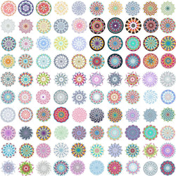 50/100Pcs Yoga Mandala Pattern PVC Stickers for Car Suitcase Car Helmet Luggage Graffiti Sticker For Phone Case Home Decals (ONLINE ORDER ONLY)
