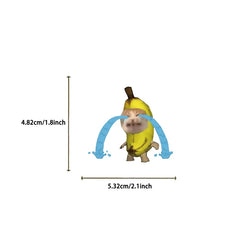 50PCS Cartoon Banana Cat PVC Sticker Aesthetic DIY Children's Decoration Scrapbooking Stationery Hand Accounting Supplies (ONLINE ORDER ONLY)