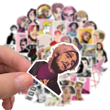 10/50pcs singer LIL PEEP Sticker graffiti stickers for DIY Suitcase Laptop skateboard Guitar and other Waterproof stickers (Online Order Only)