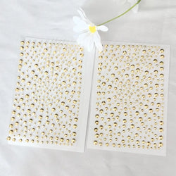1pc golden Body Glittery Gem Stickers Makeup Y2K Style Music Festival DIY Face Jewels Stickers For Party Dance Cosplay Wedding (ONLINE ORDER ONLY)