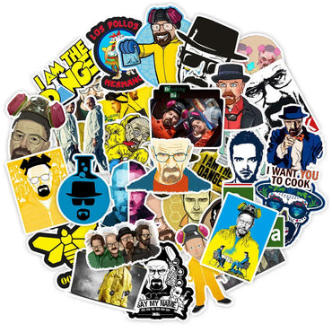 10/30/50pcs Breaking Bad TV Show Sticker Packs (Online Order Only)
