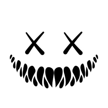 Demon Smiling Face Car Stickers for Rear Windshield Cool Auto Body Styling Waterproof Decoration Automobile Window Vinyl Decals (ONLINE ORDER ONLY)