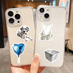 30Pcs Blue Time Cartoon Aesthetic Stickers Cute Decal For Computer Laptop Phone Luggage Graffiti Sticker Toy (ONLINE ORDER ONLY)