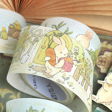 3cm*3m Kawaii Cartoon Washi tape Stickers Creativity Stick Labels Junk Journal Scrapbooking material Masking tape (ONLINE ORDER ONLY)