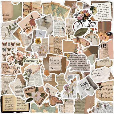 Cartoon Vintage Aesthetic Stickers Pack - Retro Vsco Graffiti Decals for Laptop, Notebook, Car, Kids Gift (Online Order Only)