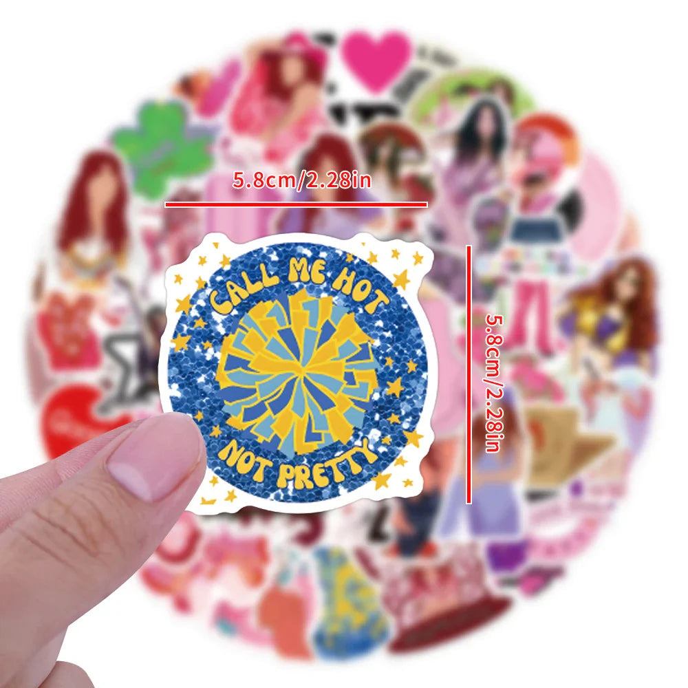 10/30/55PCS Star Singer Chappell Roan Stickers Cartoon Decals DIY Laptop Notebook Phone Suitcase Wall Waterproof Sticker Toys (ONLINE ORDER ONLY)