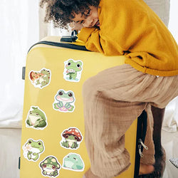 10/30/100PCS Cute Little Frog PVC Sticker Aesthetic Stationery School Supplies DIY Decoration Korean Scrapbooking for Kids (ONLINE ORDER ONLY)