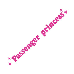 The Text Car Stickers Passenger Princess Interior Decoration Rear View Mirror Fashion Stickers Creative Sport PVC Vinyl Decals (ONLINE ORDER ONLY)