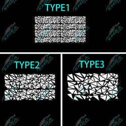 Angular Shape Sticker For Car Motorcycle Sticker Decoration Side Camouflage Kit Wrap Camo Tuning Styling Waterproof Vinyl Decals (ONLINE ORDER ONLY)