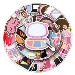 50Pcs Cute Cartoon Waterproof Vinyl Stickers for Skateboard Snowboard (Online Order Only)