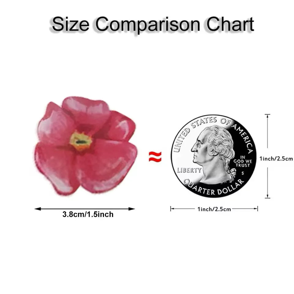 150pcs/roll Colorful Flowers Stickers 3.8cm/1.5inch Party Gift Decoration Label Scrapbook Stationery Stickers (ONLINE ORDER ONLY)
