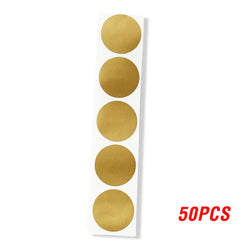 50-300pcs Silver And Gold Scratch Off Stickers Round Labels Sticker DIY Handmade For Game Scratch Sticker Labels Stationery (ONLINE ORDER ONLY)